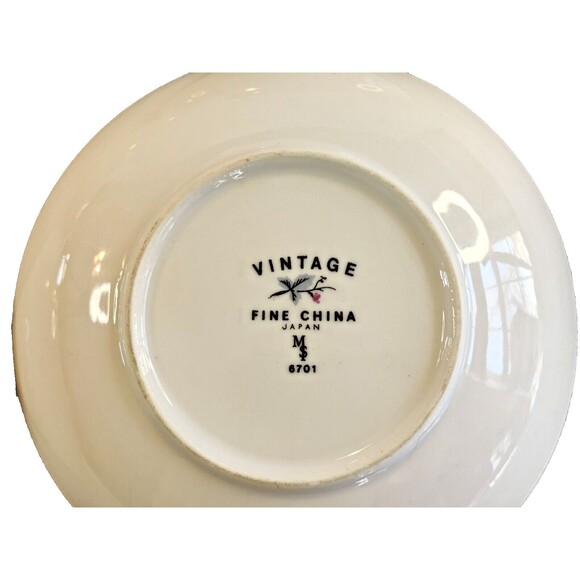 6 Fine China of Japan Vintage Fruit Dessert Bowls 5 ½" 6701 - Picture 9 of 9